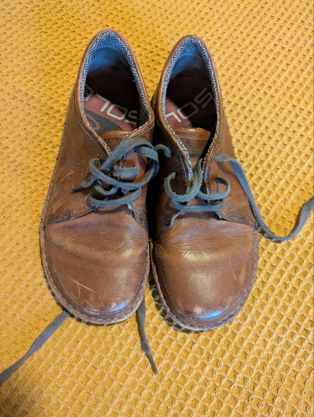 Patagonia Men's Brown Leather Lace-Up Casual Shoes, 8.5